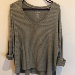 Soft & Sexy Ribbed V neck sweater